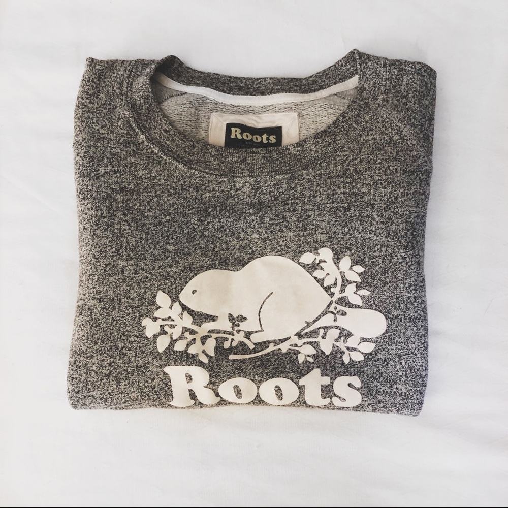 Roots Salt and Pepper Crewneck